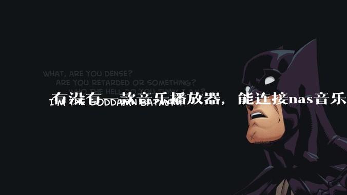 有没有一款音乐播放器，能连接nas音乐，创建音乐库，自动匹配歌词封面等等？类似infuse的概念呢？