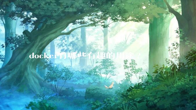 docker有哪些有趣的用途?